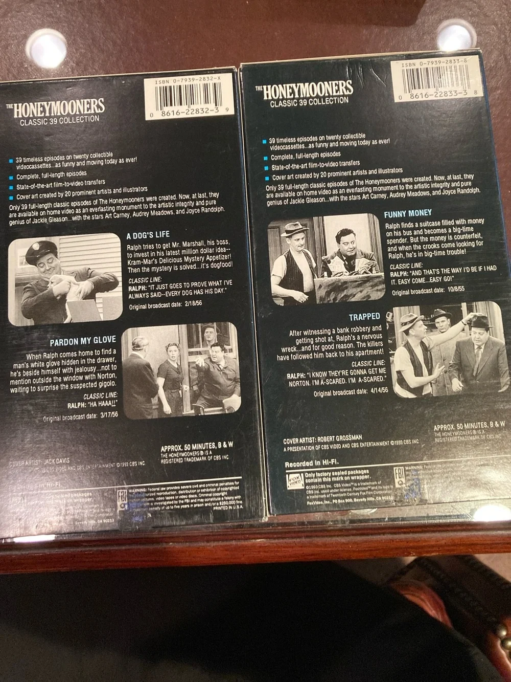 The Honeymooners VHS Set - Classic 39 collection